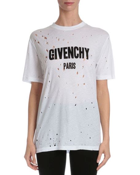 givenchy top star|Givenchy distressed t shirt.